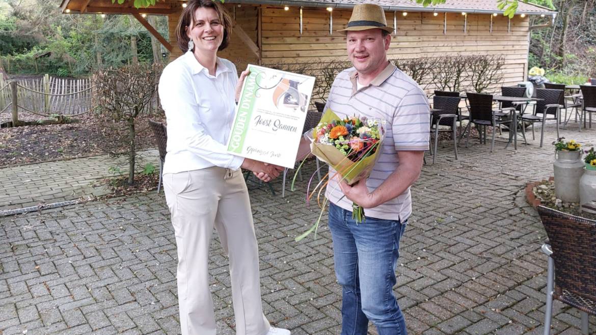 Joost Sannen krijgt de Gouden Dynamo