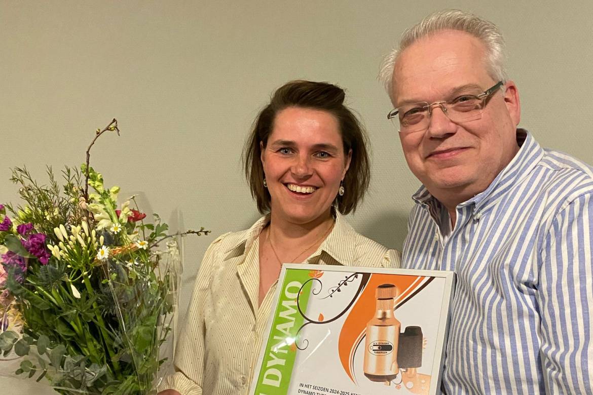 Marion Keemers ontvangt de Gouden Dynamo!